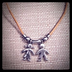Boy & Girl Corded Necklace